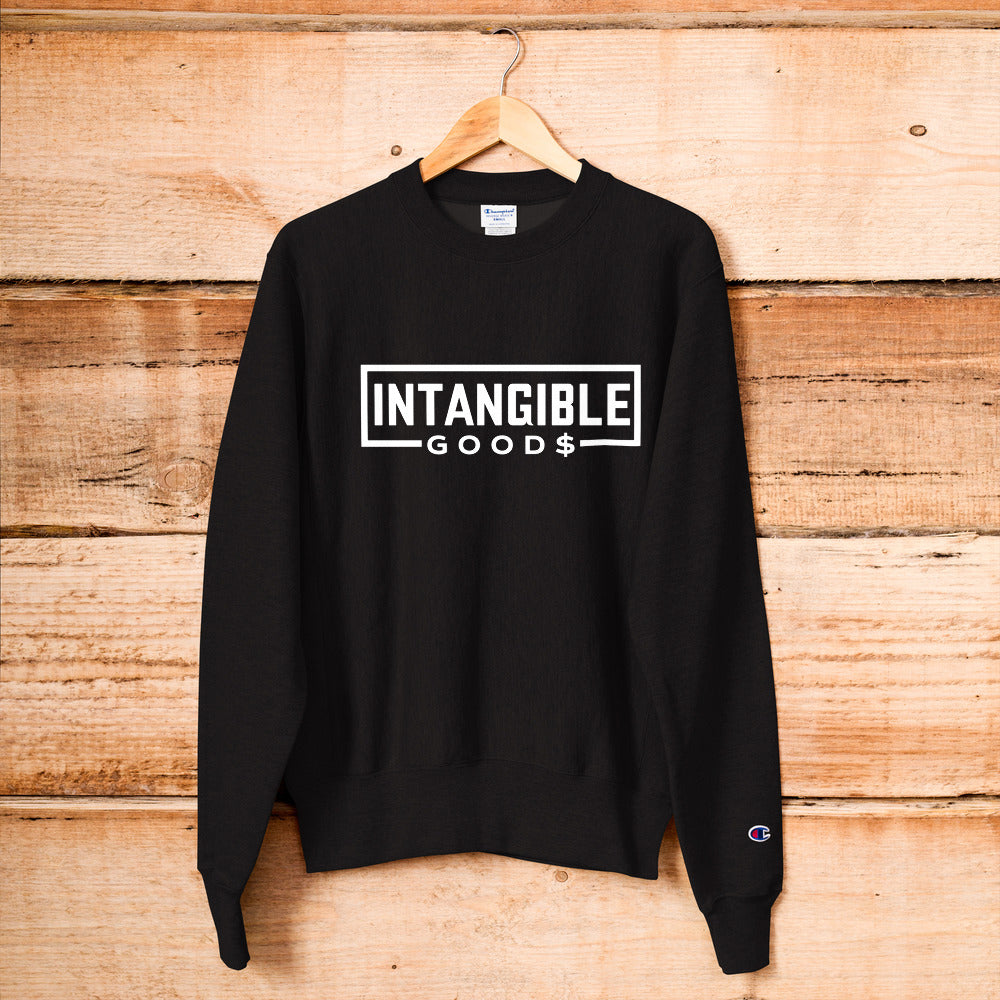 INTANGIBLE GOOD MONEY Champion Sweatshirt